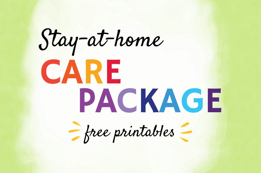 Stay-At-Home Free Printable Care Package