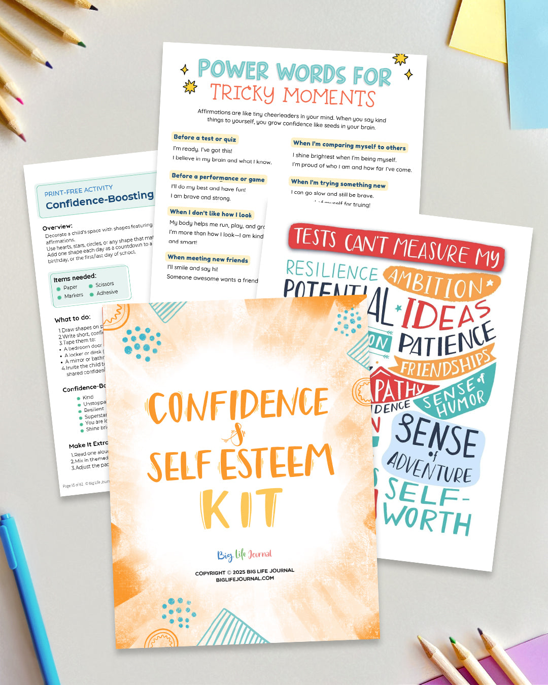 Confidence & Self-Esteem Kit PDF (ages 5-11) – Big Life Journal