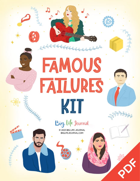 Famous Failures Kit PDF (ages 5-11)  Famous failures, Helping kids, Life  journal
