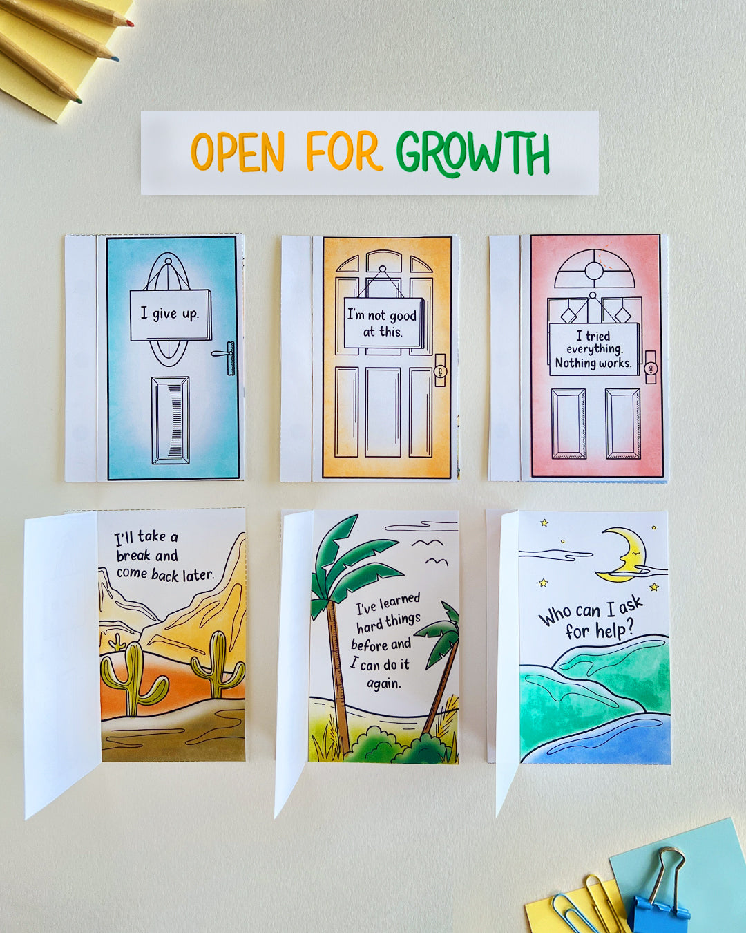 Growth Mindset Printables Kit PDF (ages 5-11) - Exclusive 50% Off