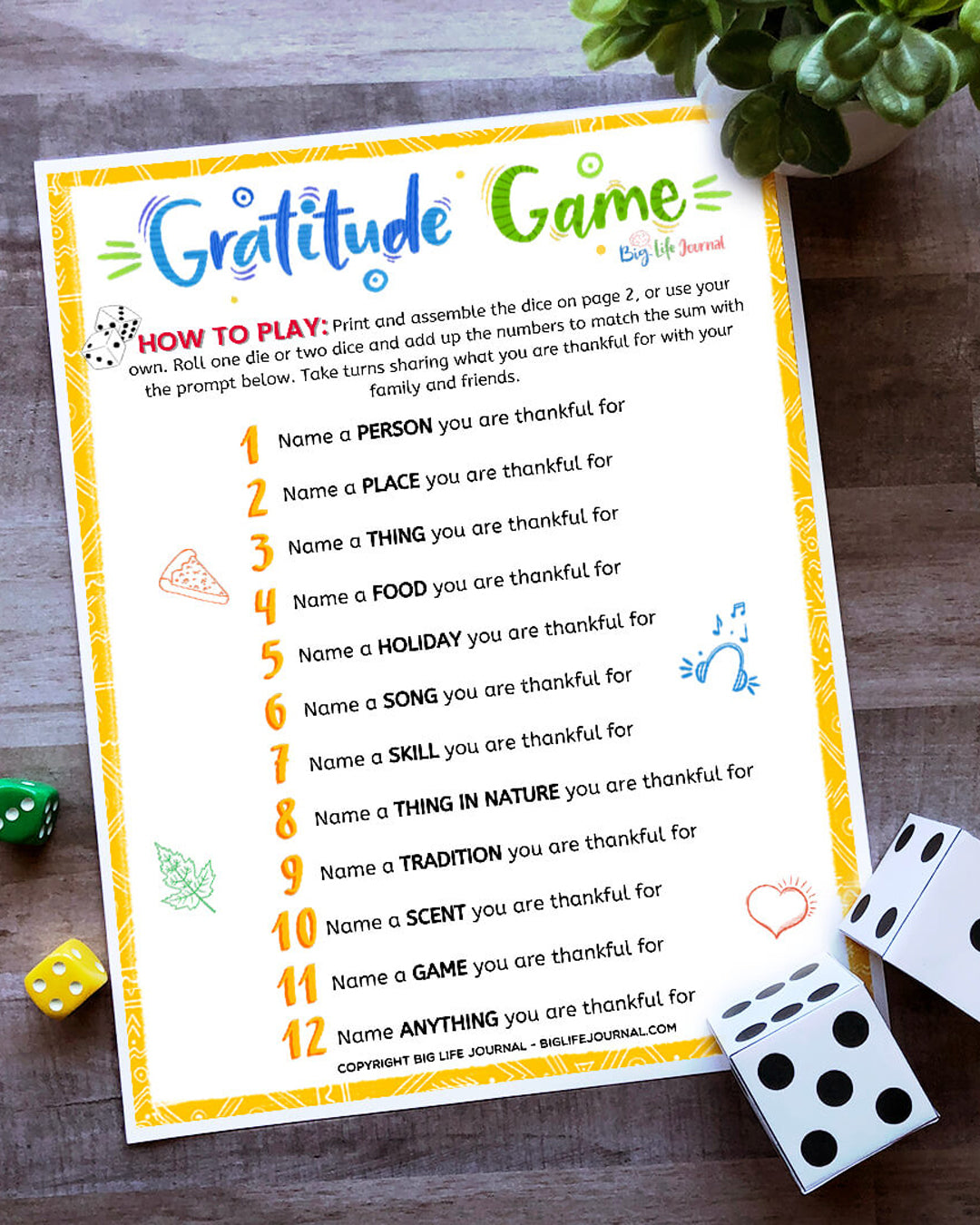 Gratitude Kit PDF (ages 5-12) – Big Life Journal