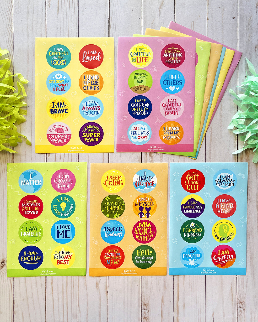 Lifestrategy Sticker Growth Mindset Stickers – Big Life Journal