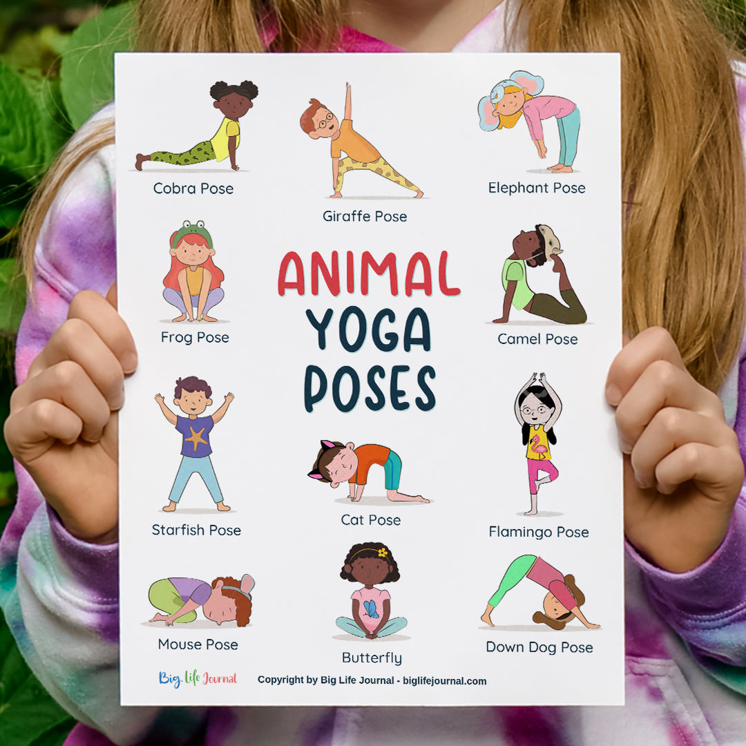 67 Animal Yoga Poses for Kids with photos and descriptions